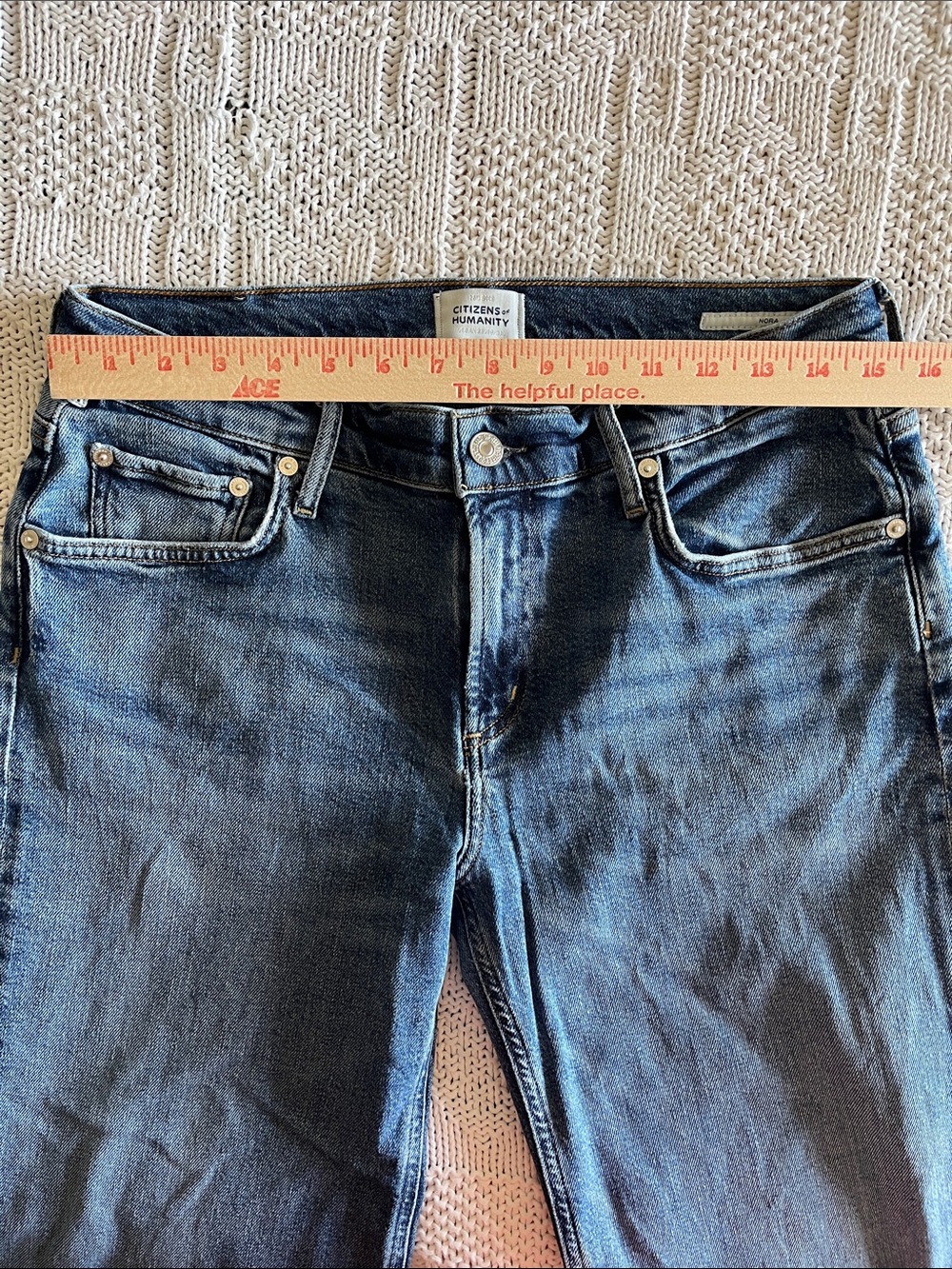 Citizens of Humanity Nora Trouser Leg Jeans in Benson Sz 28 - Picture 9 of 16